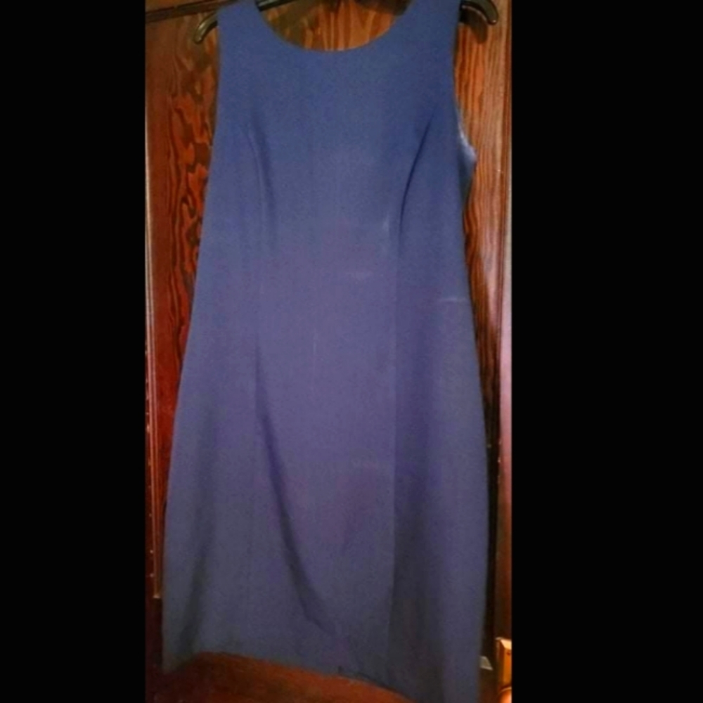Business blue dress